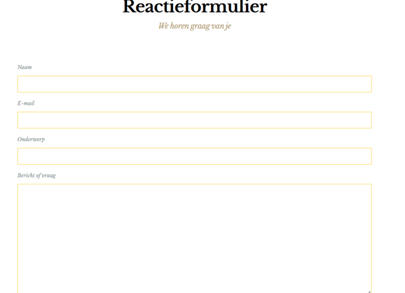 contactformulier De Heerlijkheid Oirschot als vraagbaak